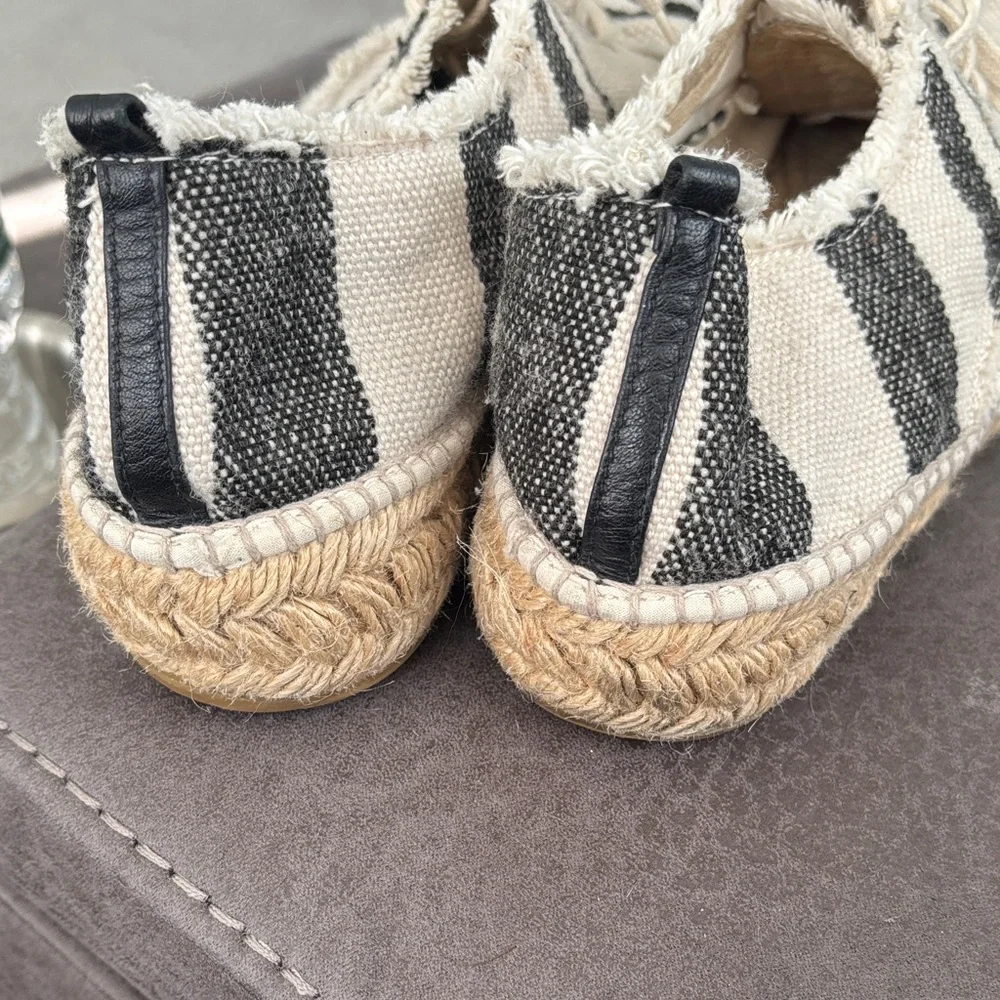 Loeffler Randall Alfie Striped Platform Espadrille
